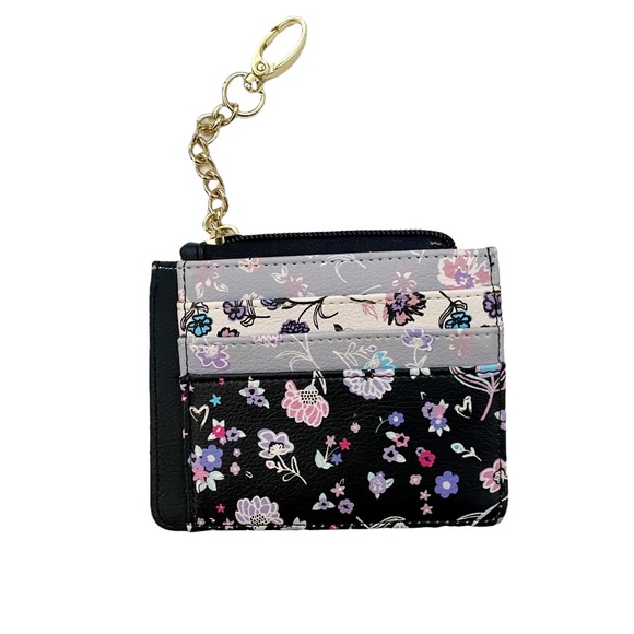 NWOT Luv Betsey Johnson "Floral" Cat Clip On Wallet - Picture 2 of 3